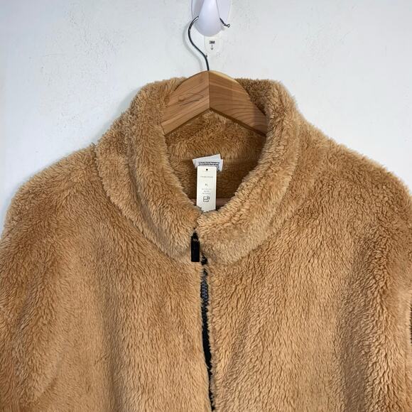 PINK Victoria’s Secret Teddy Sherpa Zip Jacket Fleece XL NWT Cozy Fall Layering - Picture 3 of 8
